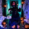 Interactive Secret Room Horror Decor Animated Zombie Halloween Decoration, Creepy Sound Activated Haunted House Prop with Scary Triggered Roaring
