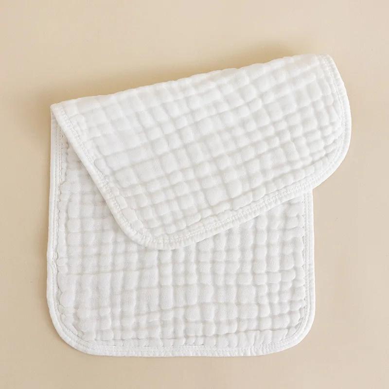 Muslin Newborn Towel Baby Items White 6 Layers Kids Hand Face Towels 100% Cotton Baby Bibs Burp Cloth 1/3Pcs 25*50cm Towel