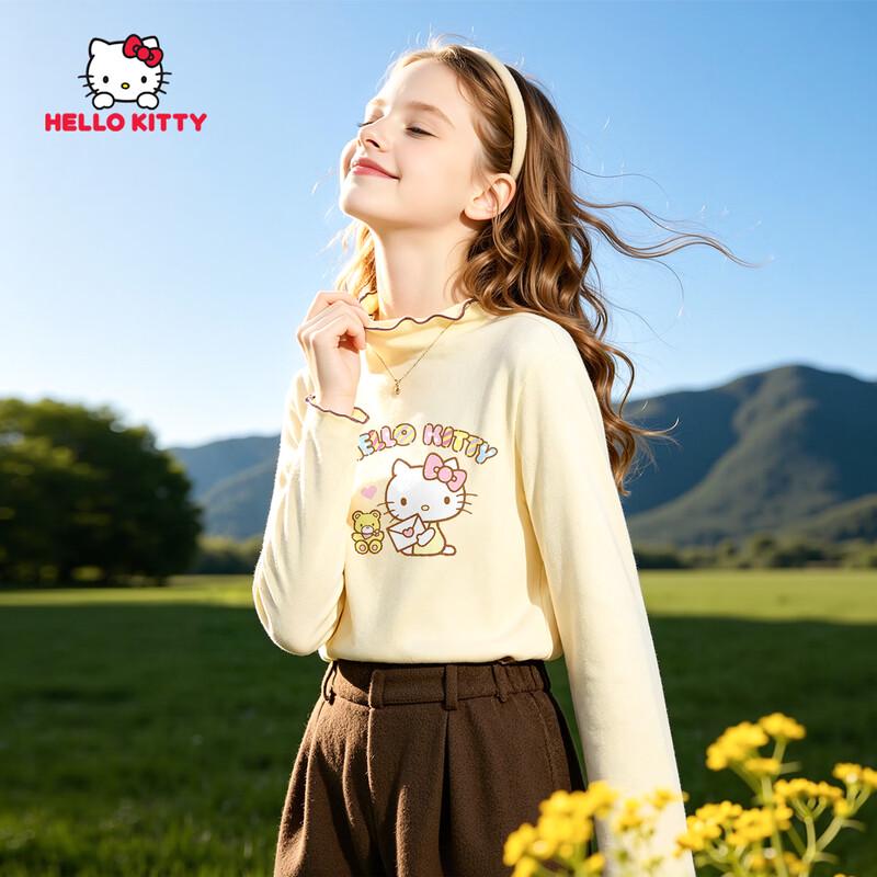 Hello Kitty Girls' Sweet Style Long Sleeve Cotton T-Shirt