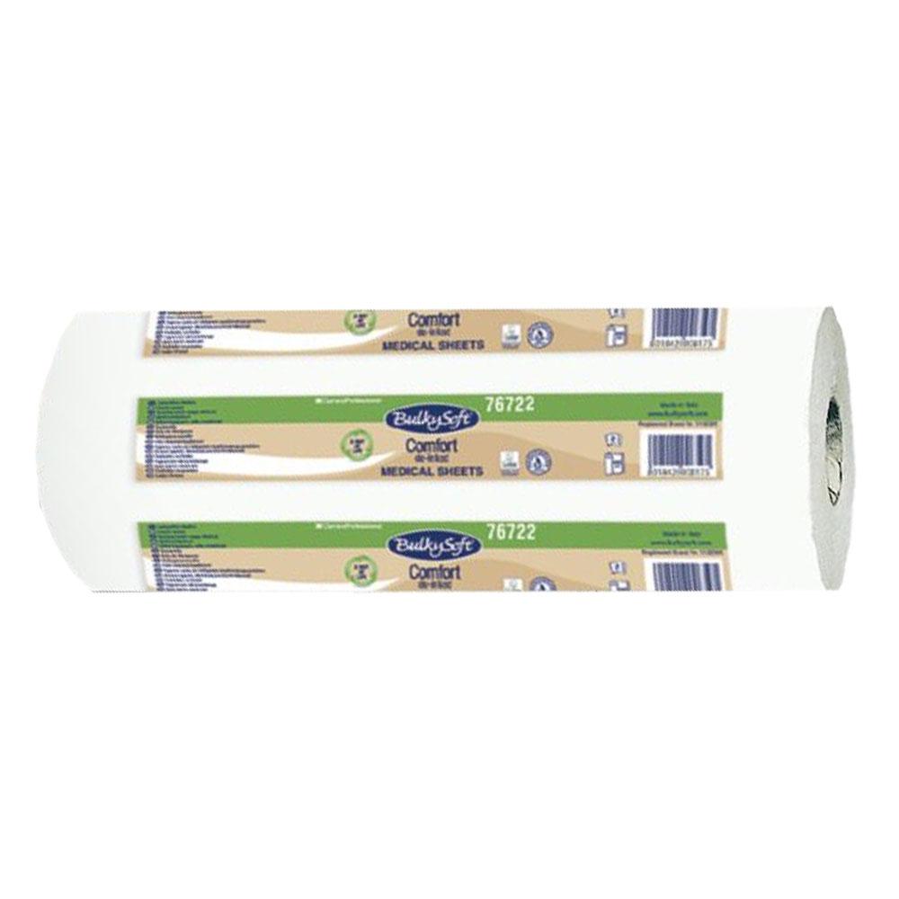 Medical Pad Roll 50cm x 46m White 17g Bulkysoft Comfort De-Inked 1 Roll (135 Pieces 50cm x 34cm)