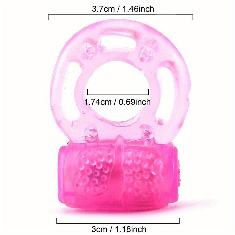 1pc Male Vibrating Cock Ring Penis Vibrator, Waterproof Couple Sex Toys Clit Orgasm
