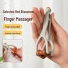 Bianstone Jade Finger Clip Massager: Multipurpose Hand Joint Roller for Acupoint and Meridian Therapy