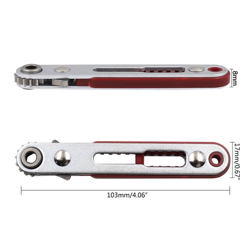 Compact Ratcheting Screwdriver Durable Ratchet Wrench Lightweight Ratchet Tool Manual Improve Work Efficiency with Ease