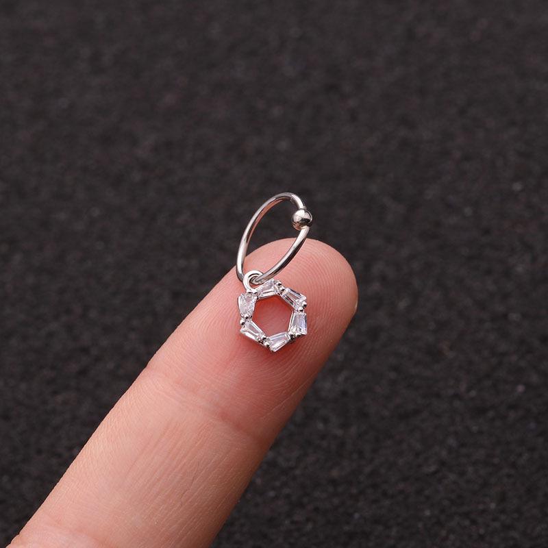 Ювелирные изделия 1 шт. великолепные хрустальные серьги-кольца хрящ спираль пирсинг пупка кольцо трагус ручная работа