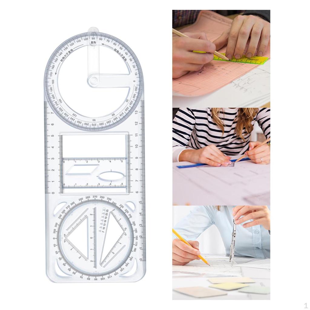 Шаблон для чертежа Измерительные линейки для чертежей Принадлежности Трафареты Многофункциональная геометрическая линейка для портного