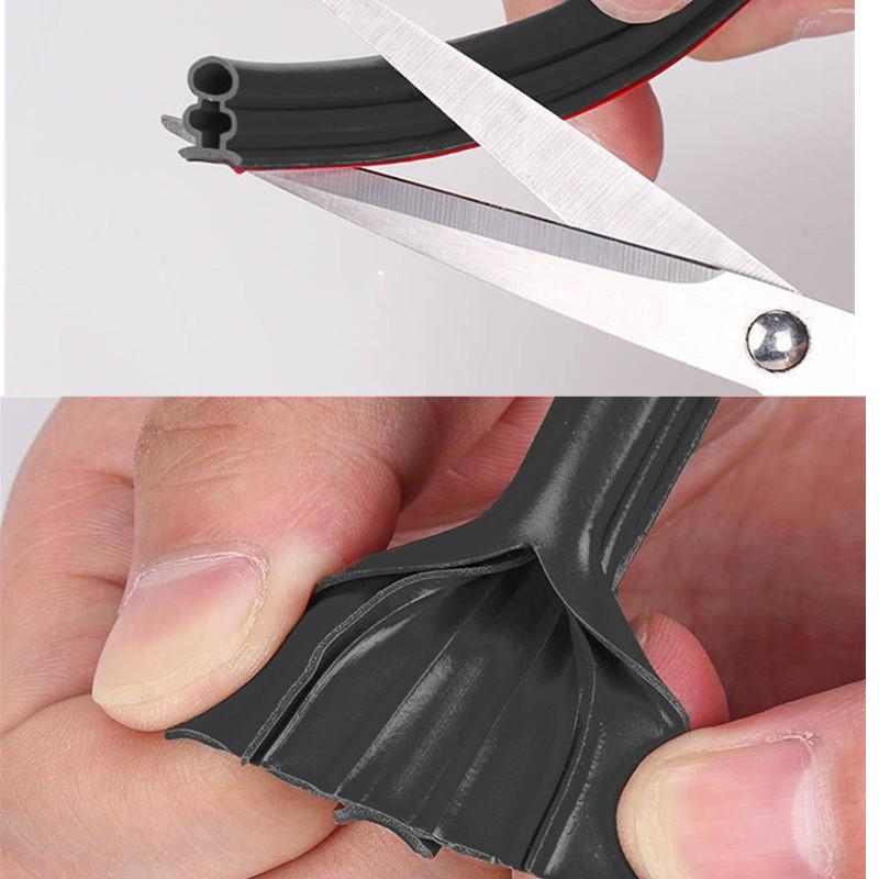 6M силиконовая резиновая уплотнительная лента для дверей, окон, звукоизоляционная лента, самоклеящаяся лента 10x1/6/8/10/12/15 мм, оконная фурнитура