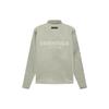 Fear of God Essentials Куртка-бомбер с воротником-стойкой и ветрозащитными пуговицами Мужская верхняя одежда Цвет морской пены-серый FOG-SS22-110