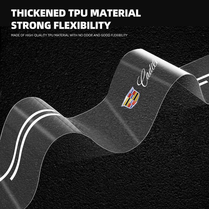 Transparent Rear Guard Plate Sticker Decoration Auto Accessory For Cadillac Escalade CTS ATS SRX STS XT5 XT4 XT6 XTS CT4