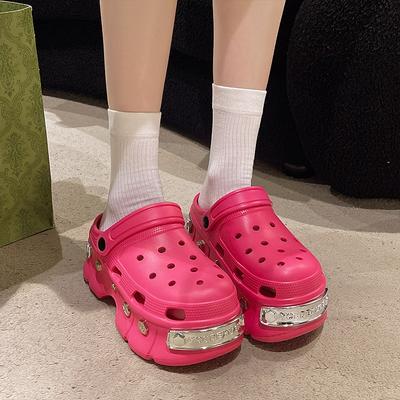 . Женские летние универсальные нескользящие пляжные сандалии из ЭВА на толстой подошве, увеличивающие рост