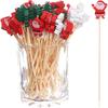 100PCS Christmas Tree Shaped Drink Cocktail Picks Appetizer Fruit Cupcake Pocks Festival Party Favors Decorations