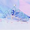 Gifts Children Crystal Crowns Rhinestone Hairpin Children Girls Hair Comb Princess Aisha Tiaras
