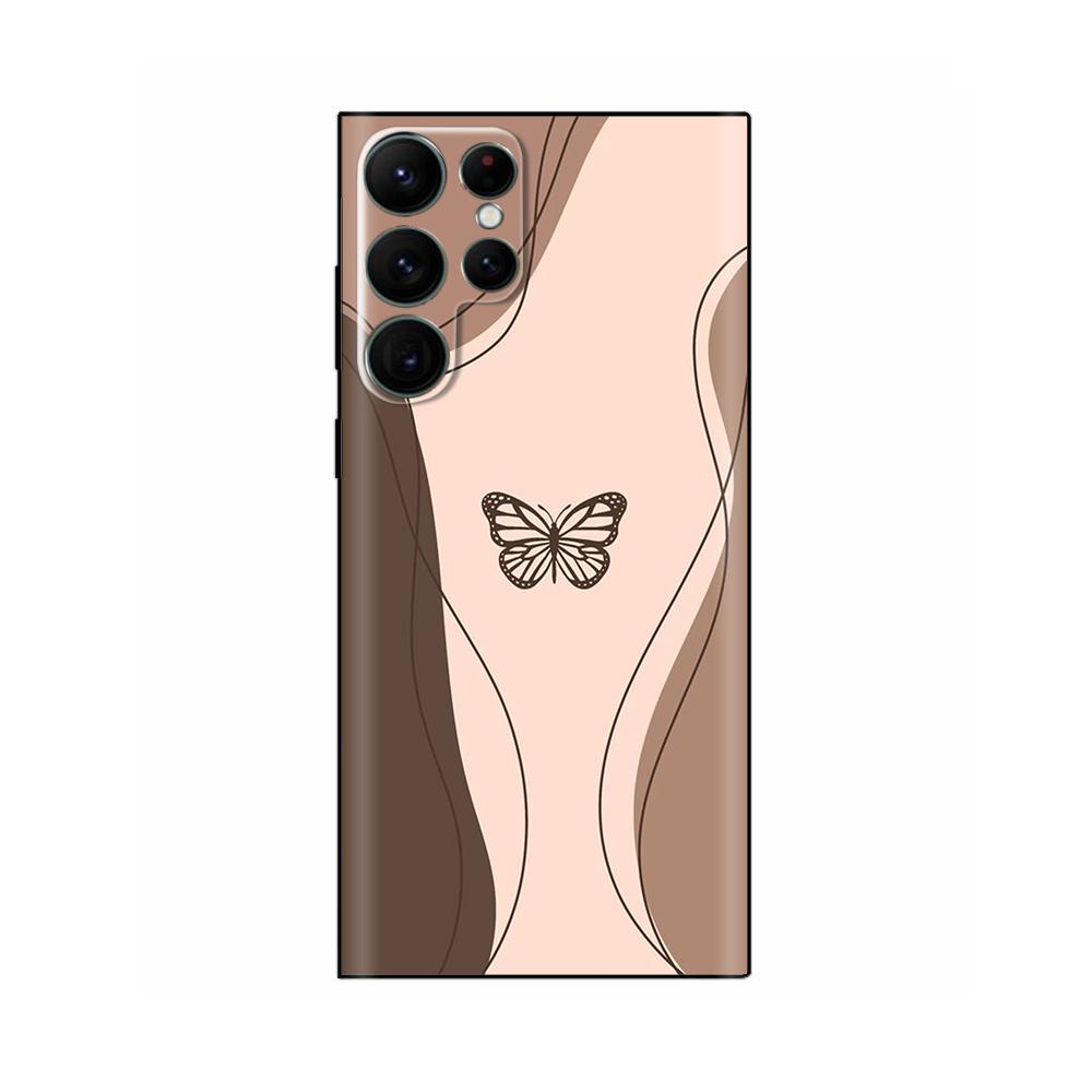 Phone Case For Samsung Galaxy S22 Ultra Fashion Butterfly Pattern Soft Silicone Back Cover For Samsung S22 5G S22+ Plus Fundas