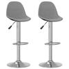 VidaXL Bar Stools 2 Pcs Grey Fabric