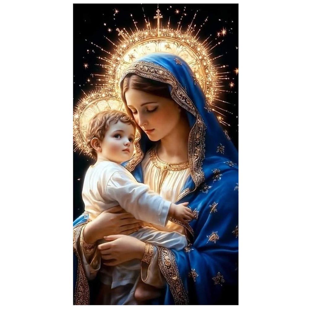 Diamond Painting Kit Religion Art Virgin Mary Diamond Embroidery Handmade Mosaic Home Decoration Adult Gifts