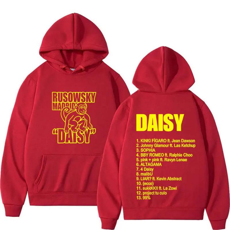 Rusowsky Madrid Daisy Tour Худи для фанатов Мужское&#