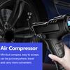 120W Wireless Car Air Compressor USB Rechargeable  Tire Inflator Digital Display Inflatable Pump and 4PCS Tire Gage Alert Sensor Indicator Valve Caps