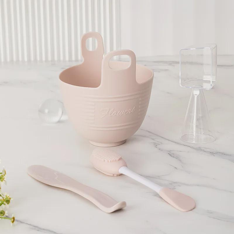 Набор силиконовых мисок для масок, устанавливаемых на стену - DIY Beauty Tools с палочкой