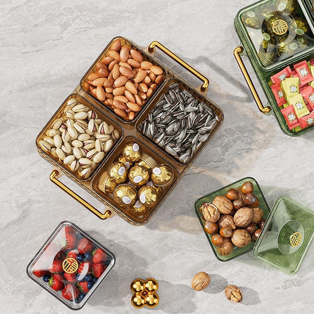 Translucent Dessert Serving Platter Waterproof Fruit Storage Tray Dried Fruit Plate  Bedroom