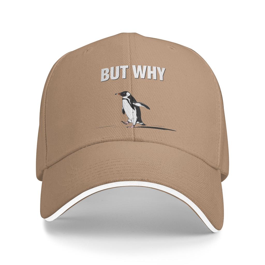 Vintage Nihilist Penguin But Why Baseball Cap Men Women Print Hip Hop Hats Summer Tennis Skate Dropshipping Baseball Caps