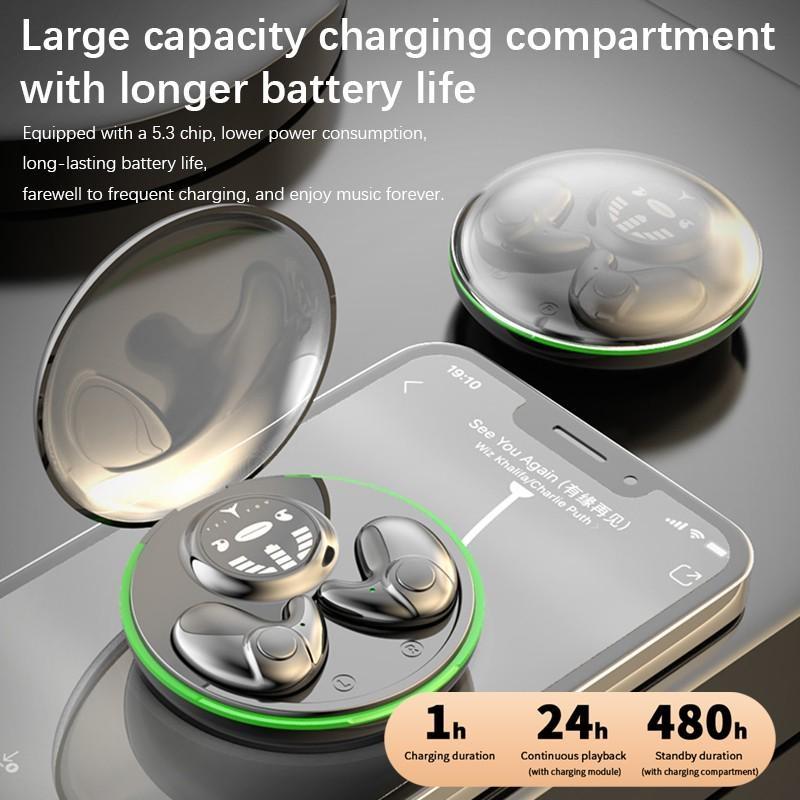 Bluetooth 5.3 Беспроводная гарнитура TWS Водонепроницаемые спортивные наушники Сенсорное управление Мини-наушники