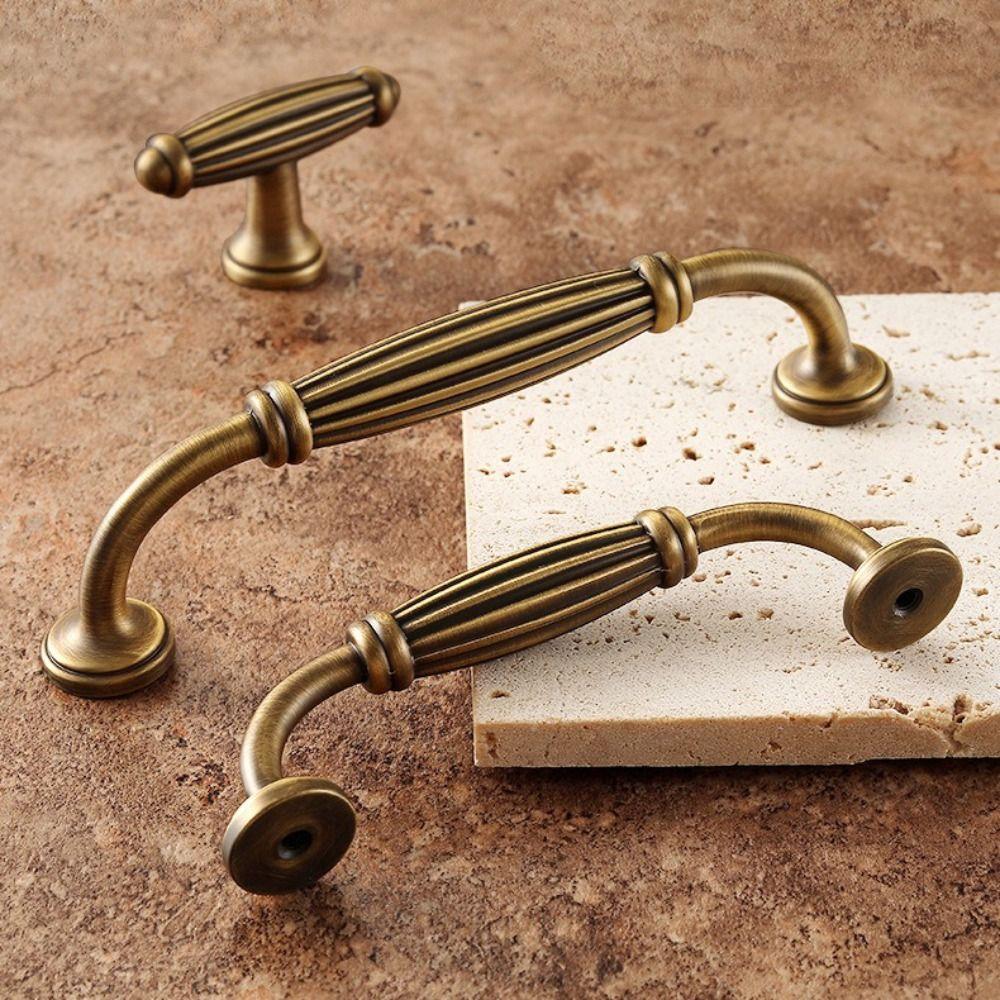 Nordic Style Cabinet Handles Retro Style Long Handles Vintage Bronze Handles Kitchen Cabinet