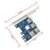 Карта-райзер PCI-E USB3.0 Множитель портов express PCIe 1 к 4 PCI-E