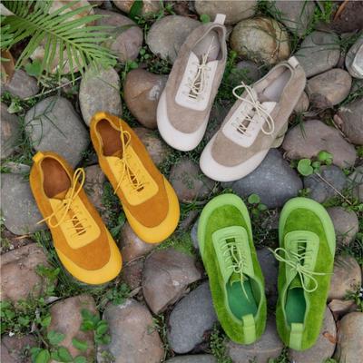 Натуральная кожа в сочетании с замшей, мягкая подошва, удобная спортивная обувь, легкие женские балетки