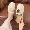 Retro Half Slippers Women's Outer Wear 2025 New Flat Bottom Soft Bottom One Pedal Lazy Bag Head Drag