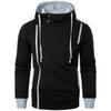 Men‘s Zipper Pullover Long Sleeve Hooded Sweatshirt Tops Blouse