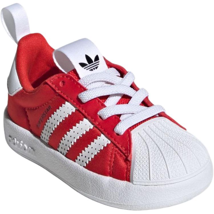 adidas Оригинальные Superstar 360 Удобные Мягкие Модные Поддерживающие Низкие Кроссовки для Ходьбы Детская Обувь Красный IH1751