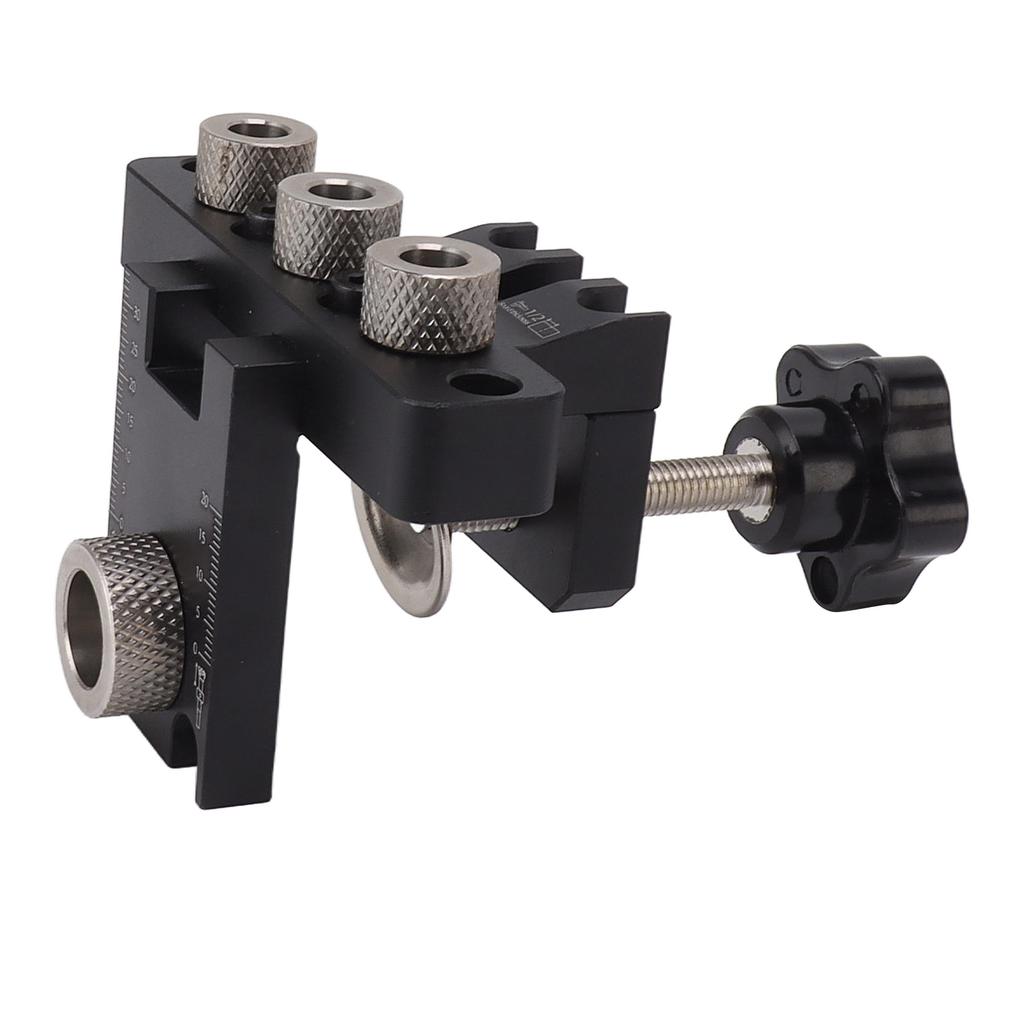 3 In 1 Hole Locator Aluminum Alloy Accurate Fast Positioning Dowel Drill Guide Kit for Furniture