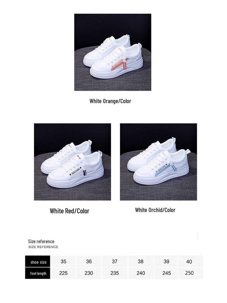 2023 Summer New Style Women's White Sneakers, Korean Version Casual Sports Shoes