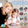 Maillard Series Colors Acrylic Paint Pens Set with Soft Brush Tip, 9 PCS Marker Pen for Rock Painting, Egg, Wood, Glass, Paper