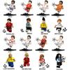 World Cup Football Star Athlete Building Block Doll Toy Children Assemble Model Bag Pyp