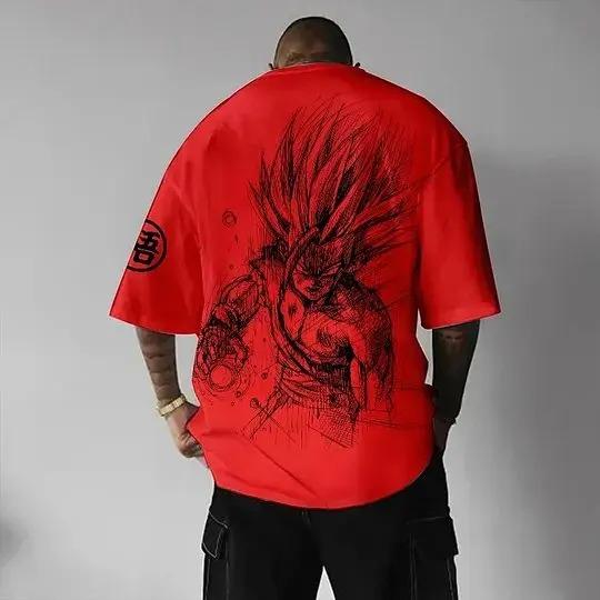 2026 Dragon Ball Япония Аниме Мужские и Женские Футболки С принтом Сон Гоку Хлопок Мальчики и Девочки Короткий рукав Хип-хоп Уличная одежда Оверсайз Футболка