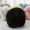 Foldable Earmuffs Winter New Fashion Simple Black Long Faux Rabbit Fur Earmuffs for Woman Man  Christmas Party Gifts