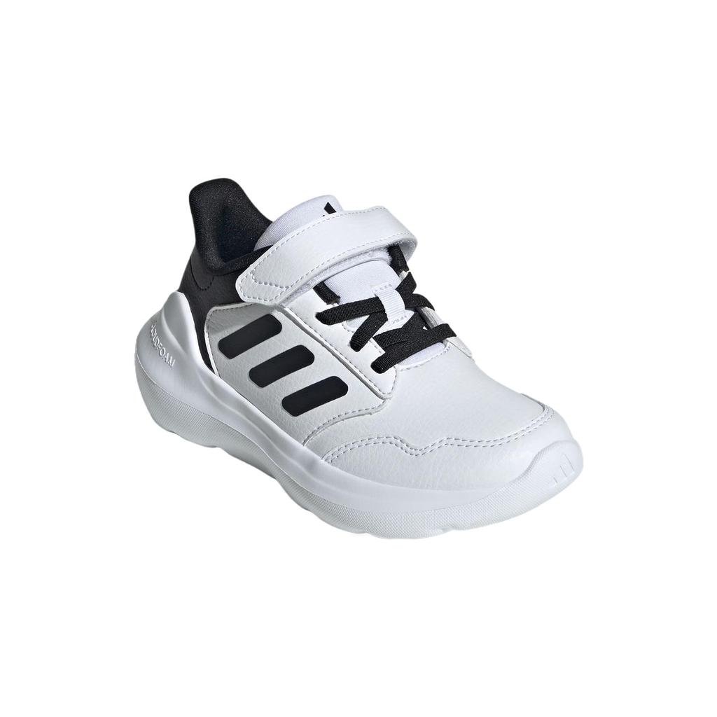 Adidas Tensaur Run 3.0 EL Trendy Comfortable Slip-Resistant Low-Top Casual Shoes Kids Sneakers White Black JH8606