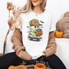 Ghost Candy Hunter Shirt Design Unisex Women Cartoon Cute Ghost Halloween Tshirt FeUnisex Halloween Spooky Vibes Fashion Casual Tops