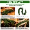 Двухцветное рождественское украшение на входную дверь