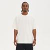2025 Men's Cotton Loose Short Sleeve T-shirt In FOG Solid Color with Drop Shoulder Design for Spring/Summer Fashion.