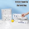 10Pcs/Box Leakproof Food Bags Reusable Freezer Stand Up Zip Lock Bag Packaging Pouch