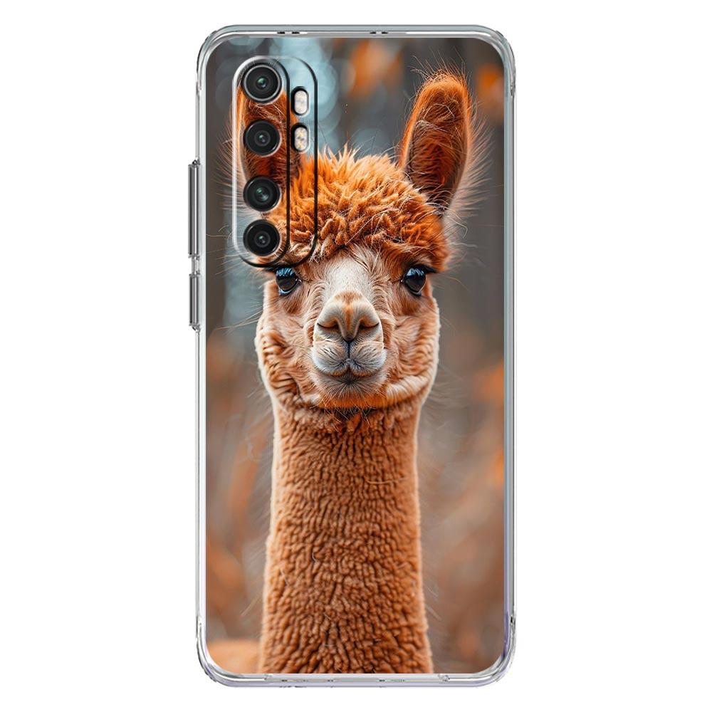 Чехол для телефона для Xiaomi Poco X6 X5 NFC X3 F6 F5 Pro F4 F3 M3 14 13T 12T 12 13 Lite 11 Mi 5G Прозрачный чехол Кавайная Альпака милый