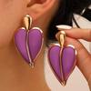 Love Water Drop Double Earrings Women's Color Fashion Trend Single Product