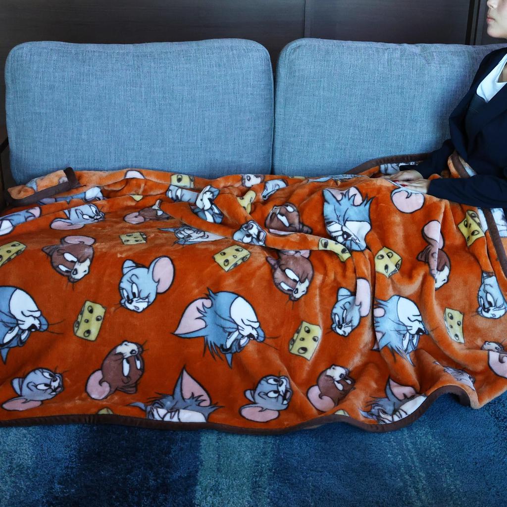 Одеяло Marushin Tom and Jerry Warm Cheese В200 x Ш140 см Одеяло милое, пушистое, стильное, для холодной погоды 4105059400 Прибл.