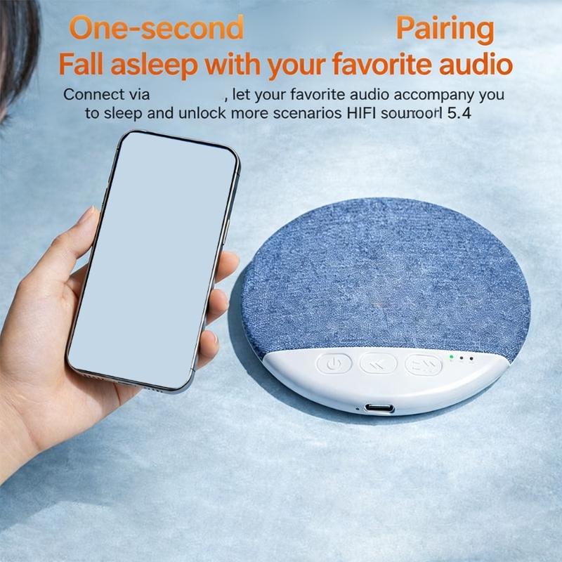 Тонкий Bluetooth-совместимый динамик костной проводимости для подушки во время сна со встроенным белым шумом и звуками природы