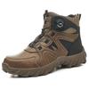 Cross-Border Steel Toe Safety Shoes: High-Top, Anti-Smash, Puncture-Resistant, Wear-Resistant, Soft Sole, Comfortable Fit.