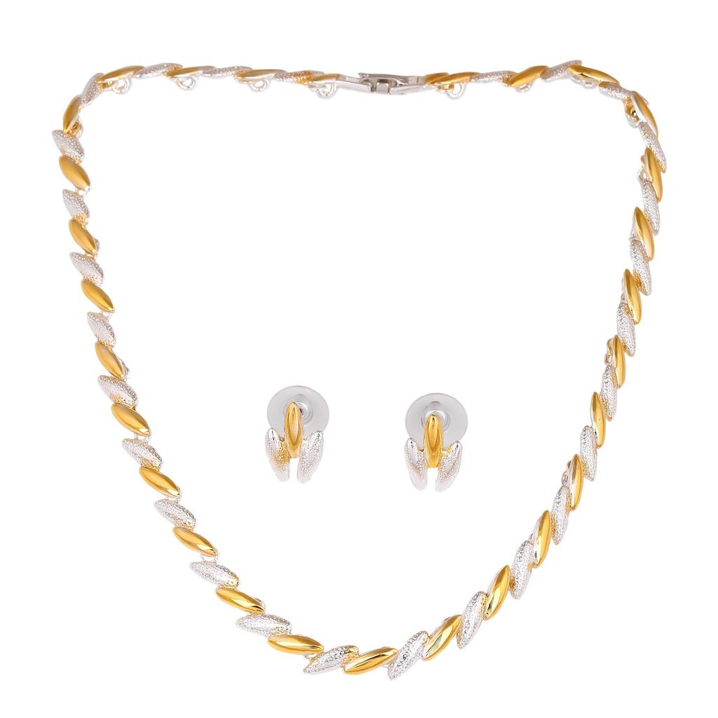 Комплект колье-цепочки Estele из золота и серебра 24 карата для женщин