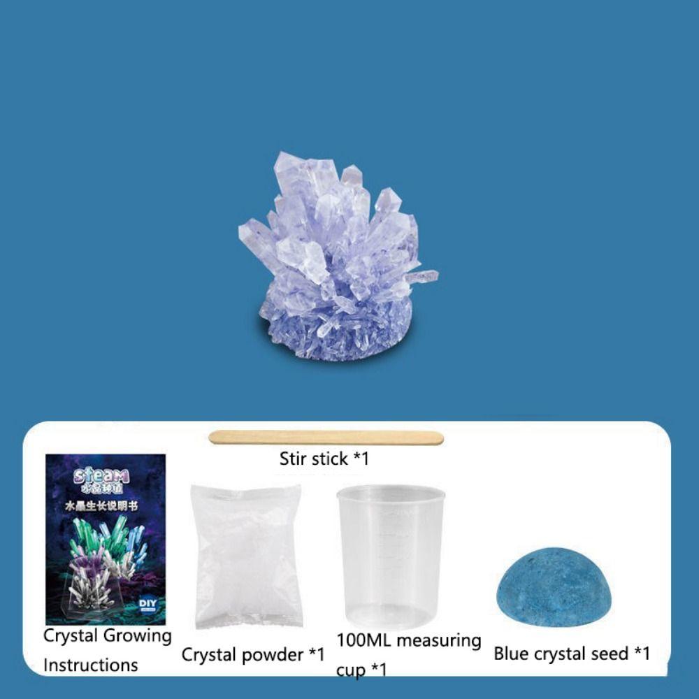 Vibrant Colored Crystals DIY Educational Science Toys Display Cases Crystal Making Kit Boys