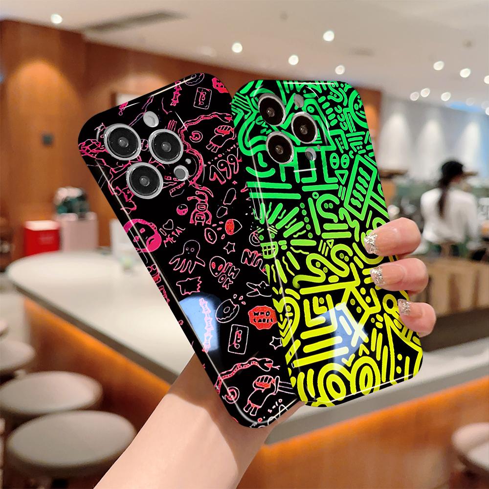 Универсальный чехол для телефона с пленкой, мультяшный модный дизайн, твердый корпус, полное покрытие камеры, противоударный защитный чехол для OPPO Realme OnePlus Infinix Tecno