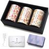 Sympathy Incense Gift [Cylindrical Wayu Incense, 3 Types, Sandalwood, with Inner Wrapping and Condolence Message] Made In Japan, Low Smoke,